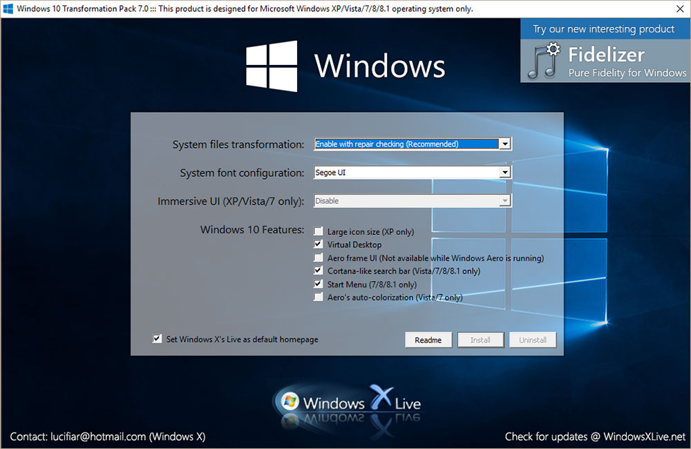 windows 7 transformation pack for windows 8